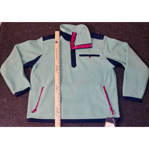 The North Face Sweater Mens Blue 1/4 Snap Pullover Long Sleeve Royal Arch - Picture 6 of 9